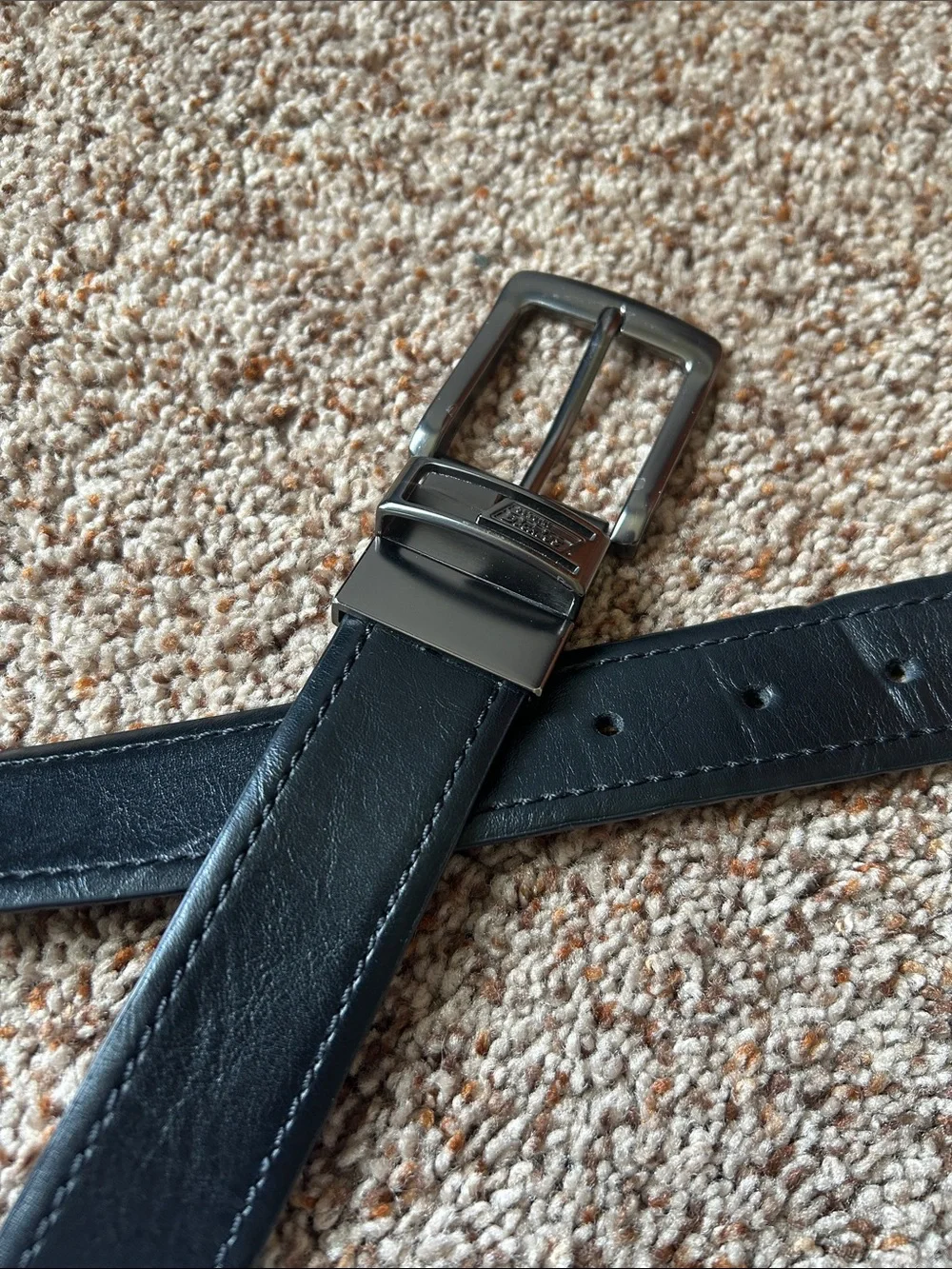 Reversible Brown/Black Leather Men’s Belt - Classic Dress Belt